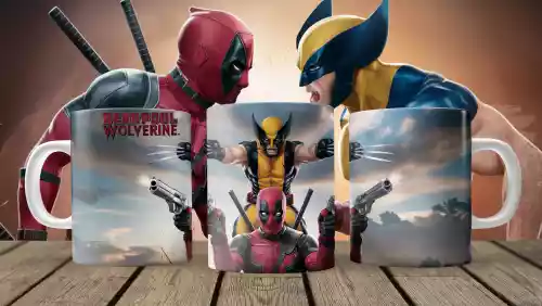 vectores plantilas DEADPOOL,WOLVERINE,SUPERHéROE,